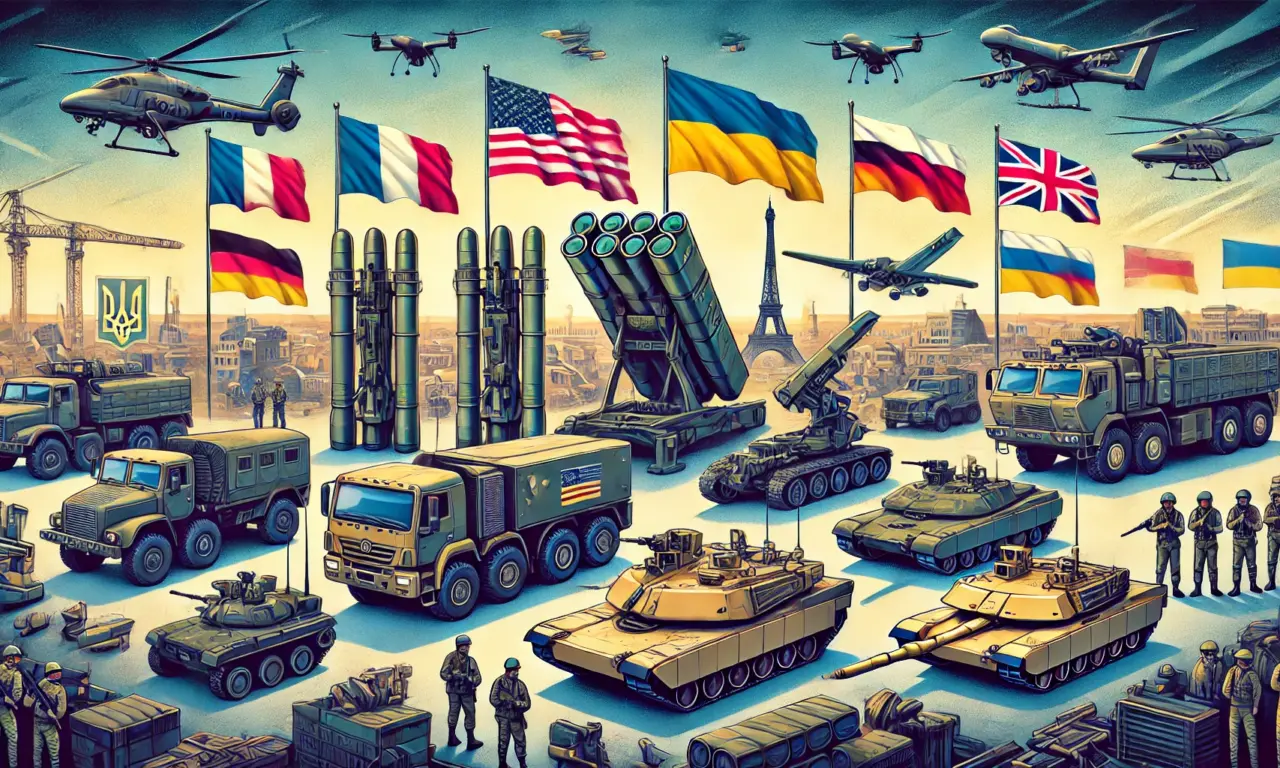 Armes fournies à l’Ukraine par pays 2022-2024